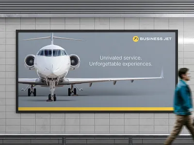 Business Jet Rebranding ✈️ agency airplane aviation branding design flight flying graphic design logo luxe plane rebrand yellow