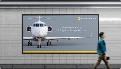 Business Jet Rebranding ✈️ agency airplane aviation branding design flight flying graphic design logo luxe plane rebrand yellow