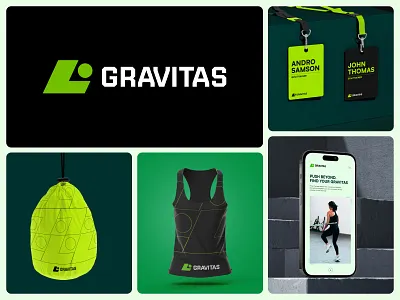 Gravitas - Fitness Branding & Visual Identity abstract logo brand guidelines brand identity brand manual brand style guide branding business logo fitness logo graphic design gym gym logo logo logo design logo designer meditation logo minimalist logo modern logo unique logo visual identity yoga logo