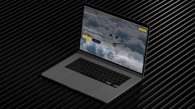 Business Jet Website Launch agency airplane aviation branding design flight graphic design plane rebrand ui ux website yellow