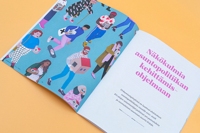 Magazine Illustration color design digitalart drawing finland finnish girly illustration magazine pattern print