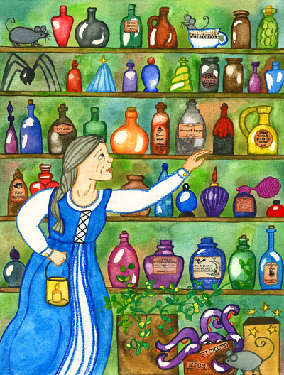 Potions diana wynne jones howls moving castle old woman potion potion bottles witch wizard