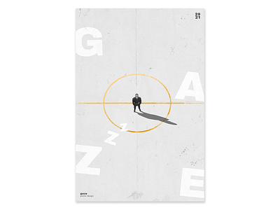 Gaze design graphic graphic design grunge grunge font grunge texture grunge textures grungy illustration minimal poster minimalism minimalist minimalistic modern monochrome poster art trend trendy type typography