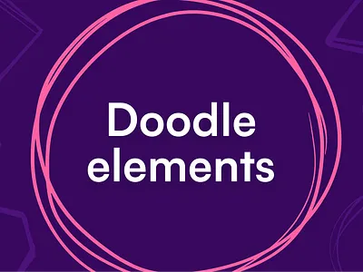 Doodle elements design elements doodle elements hand drawn icon illustration vector