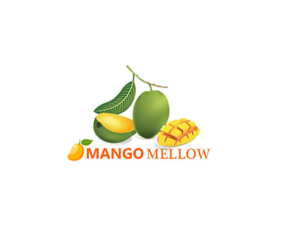 MANGO MELLOW logo for a mango store illustration logo logo design logodesign logotype typography