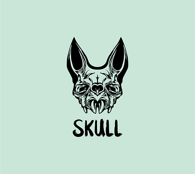 BAT SKULL branding character design graphic design icon illustration logo vector