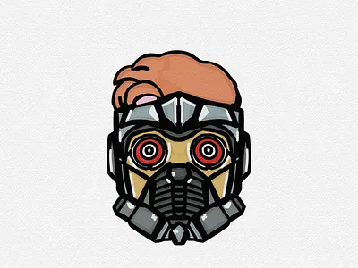 Not a star, but a Star-Lord adventure art avengers cartoon character comix design digital art digital illustration digital painting digitalart disney guardians of the galaxy helmet hero illustration marvel peter quill star lord