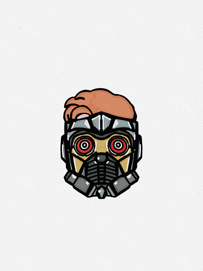 Not a star, but a Star-Lord adventure art avengers cartoon character comix design digital art digital illustration digital painting digitalart disney guardians of the galaxy helmet hero illustration marvel peter quill star lord