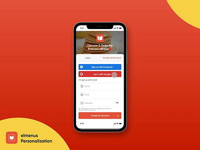 elmenus - Personalizing food discovery figma food food and drink food app food app ui mobile personalize spotify yt music