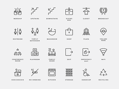 Church Wayfinder Iconography 1 color agrib building icons church church icon set church iconography church icons icon set iconography icons illustration line art line icons one color plaza religious single color wayfinder wayfinder icons worship