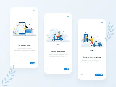 Online Supermarket Intro app bycicle delivery design illustration illustrator intro intro screen login market shop shopping shopping app shopping cart sketch splash supermarket ui ui design uidesign