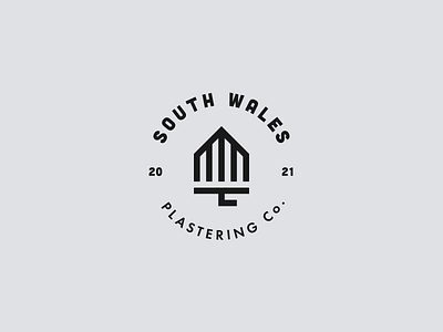 Plastering Co Logo brand identity logo mark