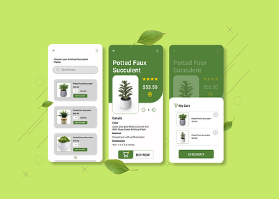 Plantita - Online Artificial Plant Store beginners designs ecommerce ecommerce shop entry level online shop online shopping plant planting plants practice shopping ui