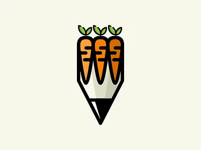 pencil carrot coffee design film illustration logo music pencil sketch vector
