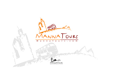 Manna Tours 2 logo design flat illustrator logo logodesign minimal tours typography vector