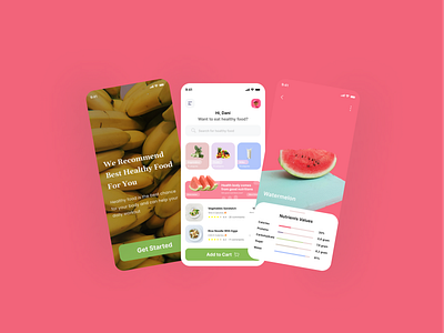 Nutrition App - Healthy Food design designjam dribbbleindonesia ecommerceapp foodapp healthyfood iosapps mobileapps nutrients nutrionapp nutrition app uidesign uiux uiuxdesign userinterface userinterfacedesign uxdesign