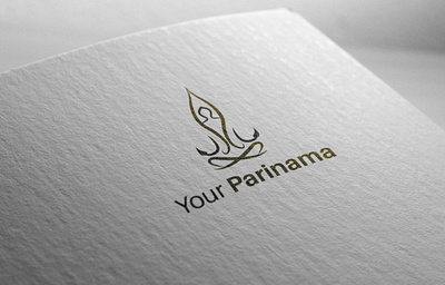 Your Parinama logo design flat illustrator logo logodesign mediation minimal typography vector yoga