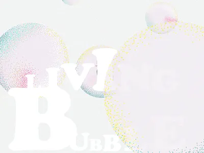 Living in a Bubble animation design illustration loop
