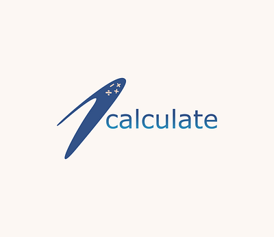 calculator logo 2a colored design inkscape logo typography vector