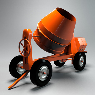 Cement Mixer 3D Model 3d 3d modeling cinema 4d