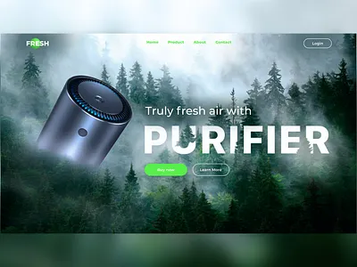 Air purifier design ui ux web