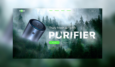 Air purifier design ui ux web