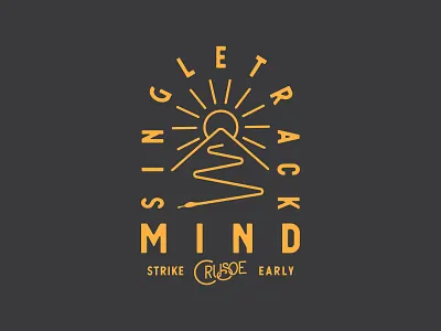 Singletrack Mind apparel bike bikes crusoe illustration logo orange singletrack snake