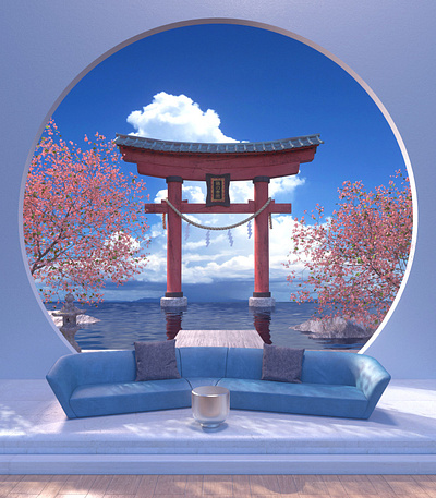 Torii 3d art c4d design