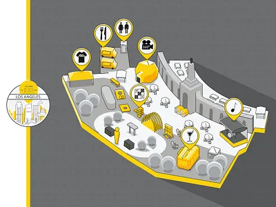 Edward Jones 100 year Party! branding design illustration maps