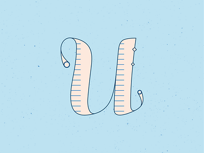 36 Days of Type U 36 days of type 36daysoftype 36daysoftype21 blue design graphic handlettering illustration illustrator lettering series type typeface typogaphy vector