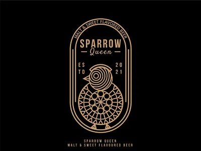 SPARROW QUEEN adobe illustrator beer behance brand identity branding dribble drink illustrator logo logo design logo design branding logo mark logodesign logoidea logoinspiration logoinspirations logotype logotype design sparrow