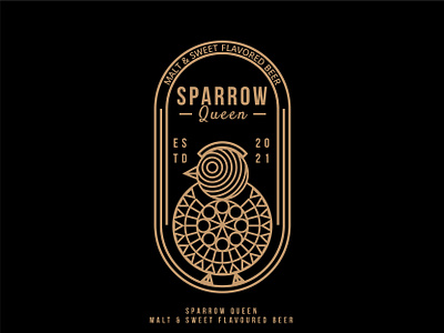 SPARROW QUEEN adobe illustrator beer behance brand identity branding dribble drink illustrator logo logo design logo design branding logo mark logodesign logoidea logoinspiration logoinspirations logotype logotype design sparrow