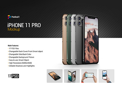 iPhone 11 Pro Mockup 3d black blank business design device display illustration ios iphone iphone 11 iphone x iphone x mockup mobile mockup modern phone preview pro screen