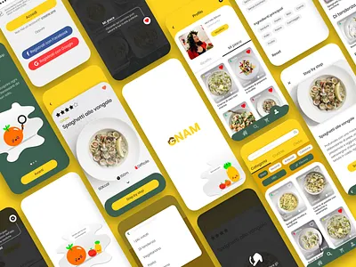 Gnam app web design
