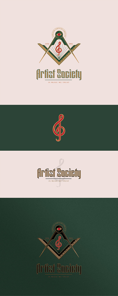 Artist Society artist logo music musician snake