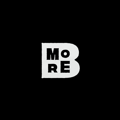 Be more brand design logo marcodetomaso type