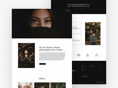 Jasmine - Photography Webflow template template ui web web design webflow webflow template