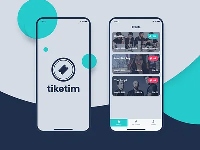 Tiketim - secure flexible ticketing. Mobile Application application ui colors concert poster device event branding famous get started icon ios app design list view login mobile app design music registration page sign up form start up ticket booking ui kit ui ux user verification
