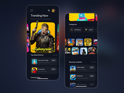 Gaming App Explocaation ui ux