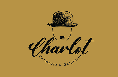 Charlot charlie chaplin charlot coffee shop logo logodesign logotype