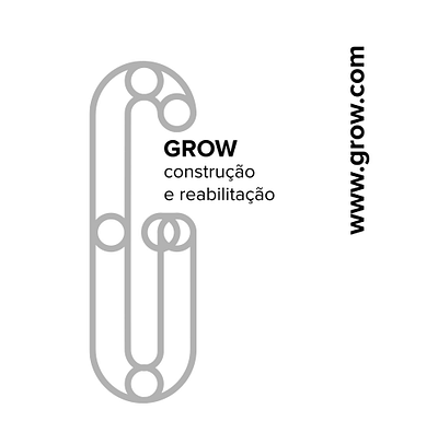 Grow - construction brand logo