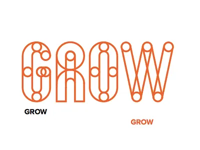 Grow - Constructions brand design logo vector