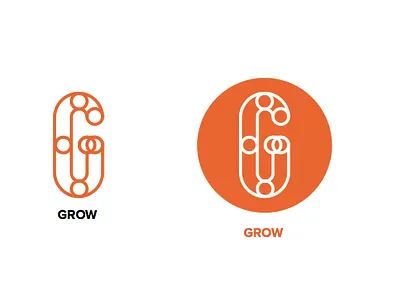 Grow - Constructions brand design logo vector