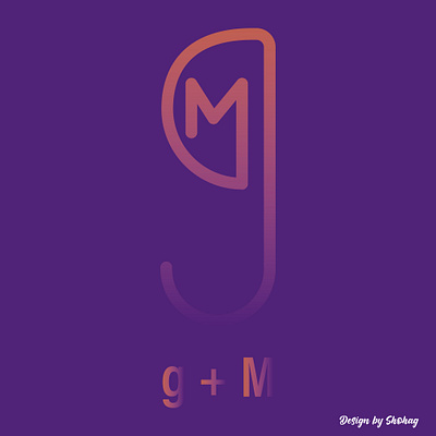 G M logo branding design illustration logo typography