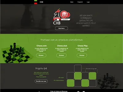 Chess Club website product design ui ux website design