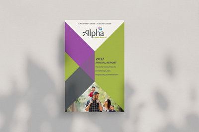 Alpha Grand Rapids Annual Report annual report branding graphic design non profit visual design