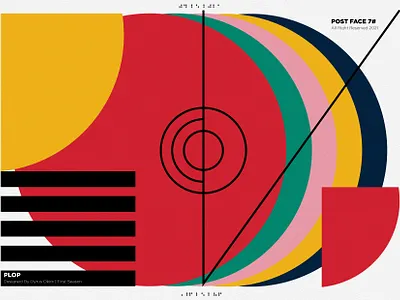 Plop design geometric geometric art illustrator poster