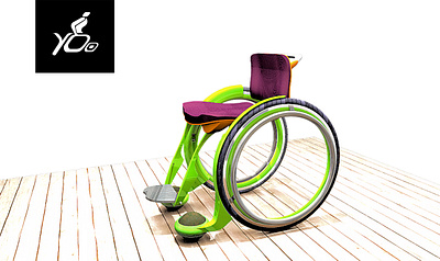 yoo wheelchair 3d modeling product design