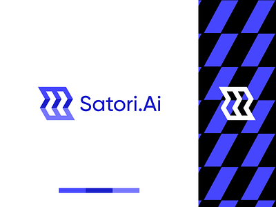 Satori.Ai animation app bold brand brand identity branding design graphic design icon identity illustration logo logo design logo mark minimal modern satori.ai typography ui vector