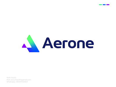 Aerone Logo Design | Modern Technology Logo Concept abstract app icon brand identity branding creative crypto designer flat logo letter logo logo logo design logomark logotype minimalist logo modern logo nft simple tech logo technology vector